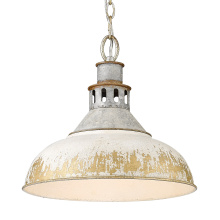 Golden 0865-L AGV-AI - Golden Lighting Kinsley 1-light Pendant in Antique Ivory shade